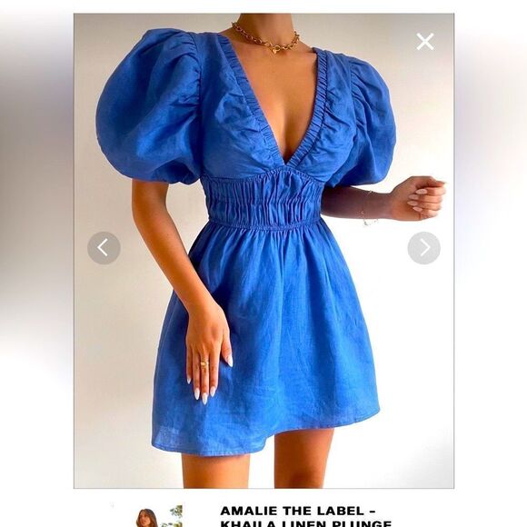 Amelie the label linen dress size 2 sold out online ! - Picture 1 of 7